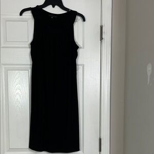 Tiana B. Classic Black Midi Dress